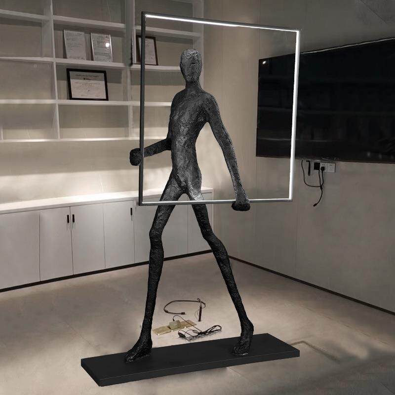 美式创堂人体雕像落VYS地灯中工山厂灯具灯饰现代简约酒店大客意