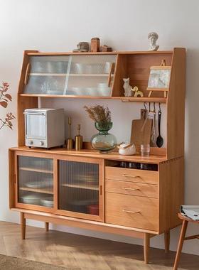 客XK-21888墙厅餐靠边柜柜日式多功能置物柜子实高木现代洞洞板茶