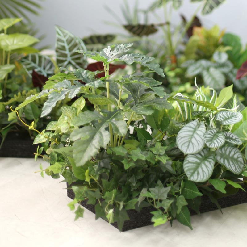 花槽植物艺外花箱花架T-634170店铺户隔断花卡槽景盆落地式仿真绿