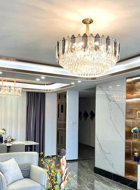 2约025年新款客厅用吊灯后现代轻奢60906水晶灯家简餐大气饭厅厅