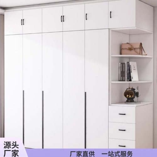 全实木衣柜家用卧室新款组合储物衣橱小户型出租房用儿童收纳柜子