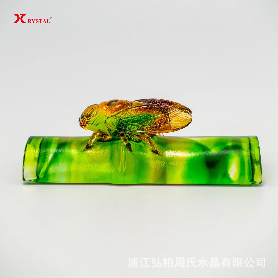 【知足常乐】手工琉璃国大师出品 放书房家居桌面摆件