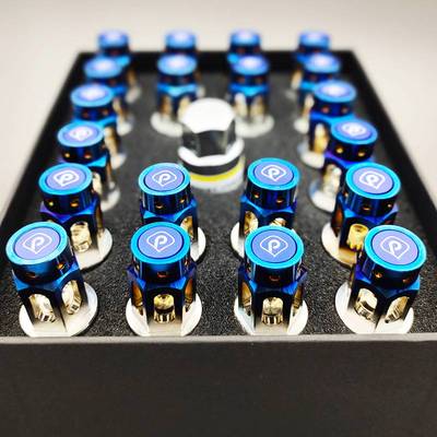 轮毂钛合金镂空螺栓轮胎螺丝螺杆汽车改装Titanium Wheel Bolt