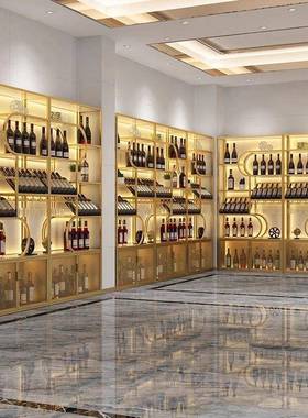 时架尚烤红酒置柜展示铁艺落地酒架漆多YHD层分格钉制高档商用物