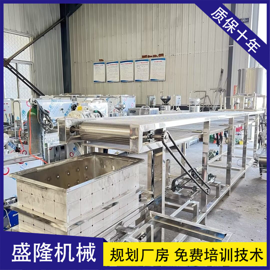 鹤壁数控千张机自动折叠泼脑 千张生产设备厂家 三联磨豆浆机商用