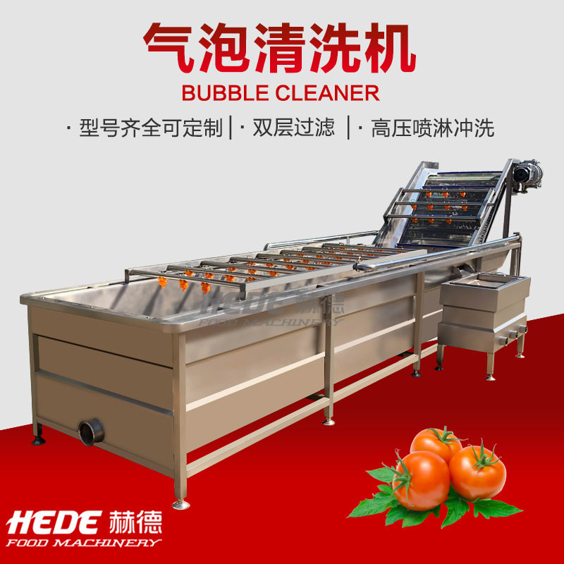 赫德新品蔬菜水果清洗机 新疆大枣喷淋式清洗机 青椒彩椒清洗机