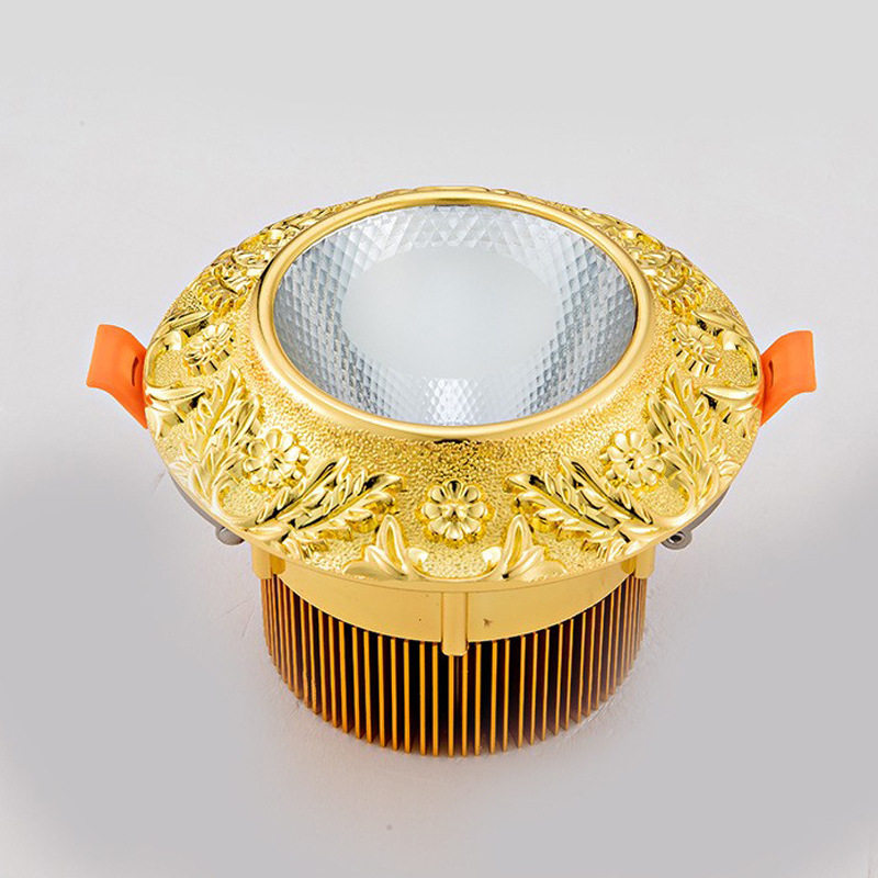 24K金色LED无主灯筒灯高显色
