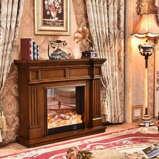 嵌入式电壁炉芯子仿真火美式取焰暖电壁QLE电炉装饰炉柜