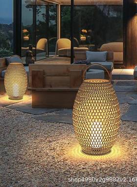 太户阳能院庭灯家用外台灯别墅花园布置落地灯防水C3094-H草坪灯