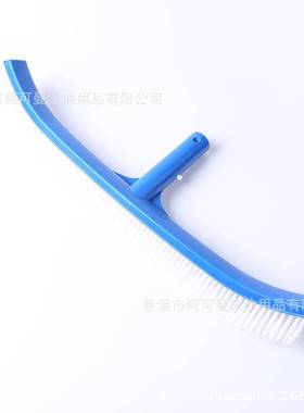 厂家用泳池清洁套装捞叶网吸池头3节铝管40X3CM蓝色波纹铝杆7件套