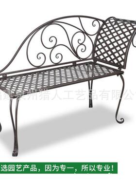 铁艺休简双人椅子欧式贵妃椅户外庭院座椅座别墅闲休闲XVP椅约