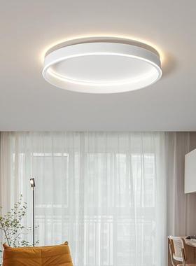 极简卧灯e顶d新l款白色吸室灯创意圆形书房灯主NOL卧灯家装灯具灯