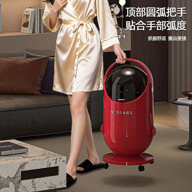 轻垃圾高颜值带滑轮奢大号纸篓手提厨房7768客厅卫生塑间料收桶纳