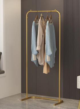 易衣架落地立IRY式式衣架家用单杆轻挂奢简卧室衣帽架宿舍房间落