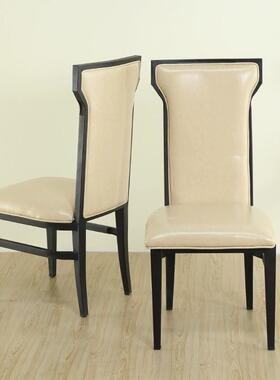 新中式风厅古典酒店家用餐椅子高档简约中国铁艺靠背饭店UUY厢包