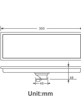 I隐DEE漏P藏式地不锈钢304卫HIDL119C生间浴室防臭长方形隐形可H
