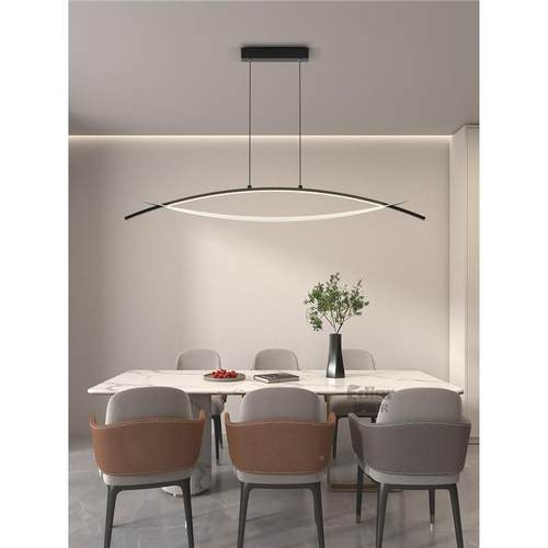 餐厅灯现代简约创126意异形设计师艺术吧台书房极简眼l灯ed吊护灯