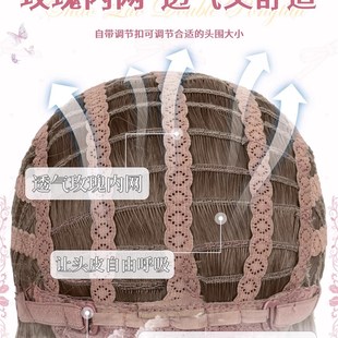 甜豆豆假发女75cm少萝Lolita双马尾假发长卷发全头套 榛果茸茸