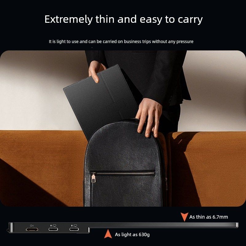 爱国者15.6英寸便携式显示器4K扩展屏幕笔记本144Hz副屏幕开关外