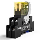 IDEC和泉继电器RJ2S D24直流DC24V小型中间电磁RJ25薄型继电器