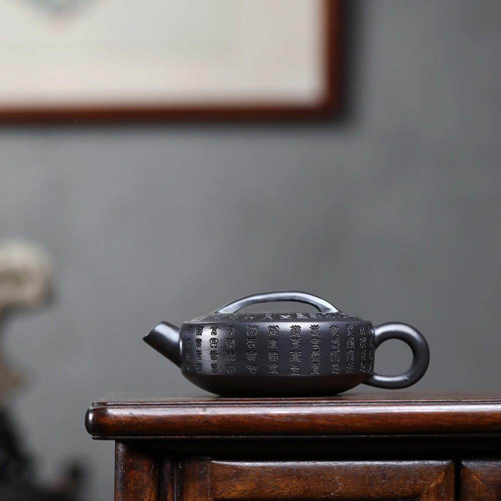 功宜兴紫砂优等品壶矿石黄百福料一片瓦泡茶壶家用夫茶原具密文