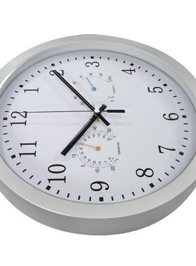 挂钟12寸温湿度挂钟电子挂钟创意时挂钟BGP612钟尚表配件塑料家用