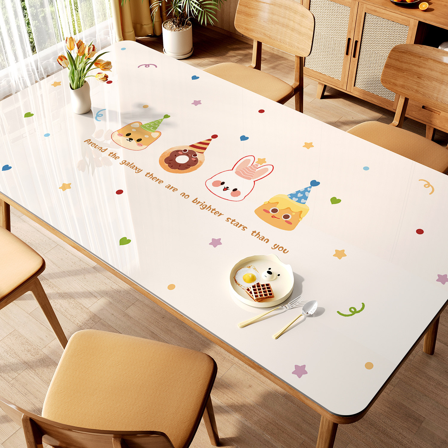 桌布防水防油防烫免洗pvc软玻璃桌垫轻奢高级感茶几餐桌保护垫,居家布艺,桌布,淘宝优惠券,粉丝福利购,淘宝优惠卷