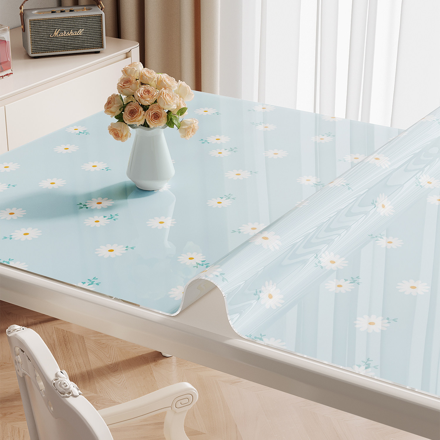 桌布防水防油免洗pvc软玻璃桌垫防烫隔热餐桌垫轻奢高级感茶几垫,居家布艺,桌布,淘宝优惠券,粉丝福利购,淘宝优惠卷