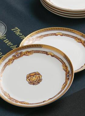 骨瓷碟家用10装个骨头碟蘸料碟欧式子菜HLP碟菜盘6英寸吐小骨头碟