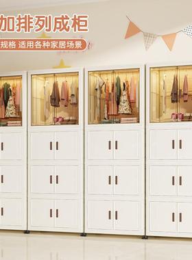 室储儿童衣柜家用卧衣服收纳柜简免装易物柜子可折WS10763叠加收