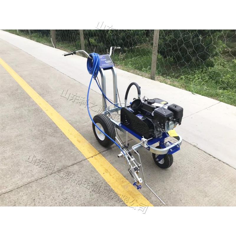 手划UHV推式冷喷线小型塑胶道跑划线车马路移动式汽机油标线机