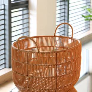 大号浴具室防水脏服收纳筐仿藤编脏织衣篮AL102032客衣厅玩整理篮