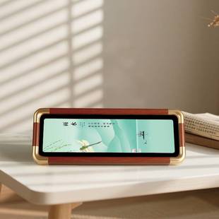 中国风二十四节气实木仿铜圆角相框摆件家居装饰木质工艺品摆设