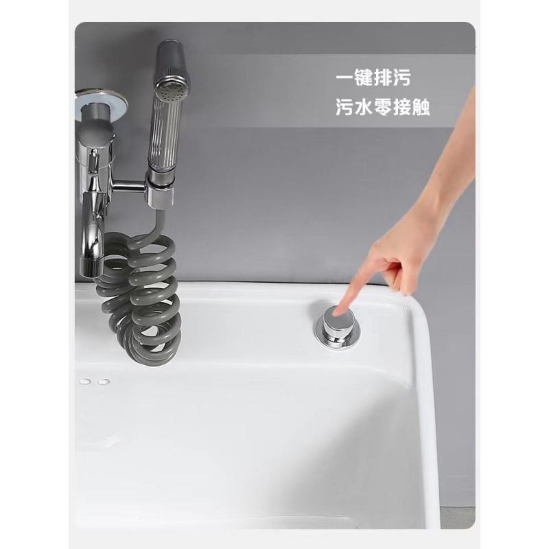 大家用拖把池陶瓷号墩把阳台卫生间小号拖布池一体地拖906盆布盆