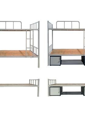 厂直加厚带物双层铁床上合下铺锁内sw-83020务储柜制式营具学习桌