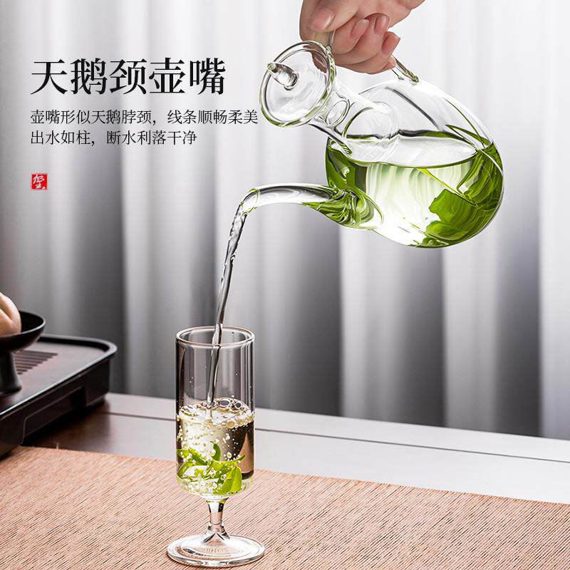 壶玻璃煮酒器温酒壶用酒电陶烫KPT炉加热温茶茶家L酒^