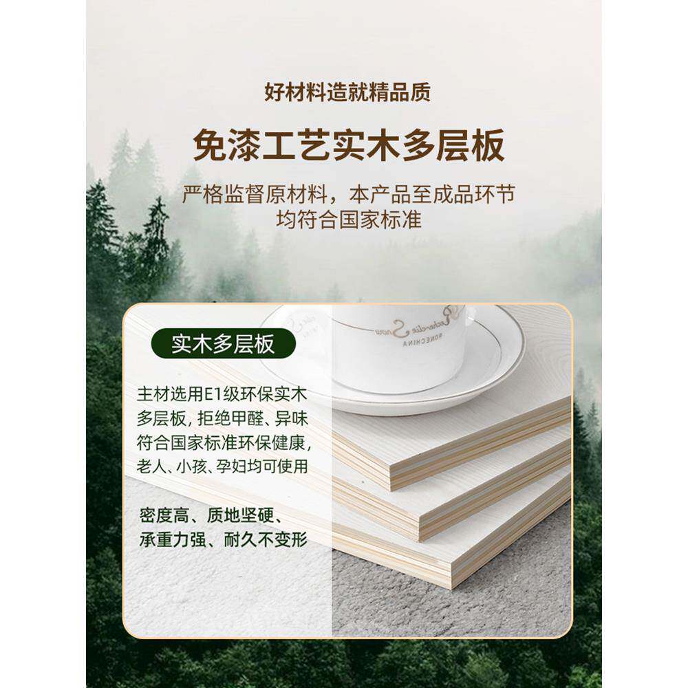 推拉实门木衣柜家用卧室现简WLG代简约202门5爆款白色二三易组装