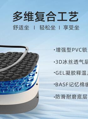 G5J乔氏汽车坐垫单软屁坐454垫久椅子屁股垫座车内四季通用片垫货