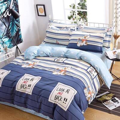 999999新款纯床件棉四8套1268加厚简约时尚斜纹全棉三件套上用品