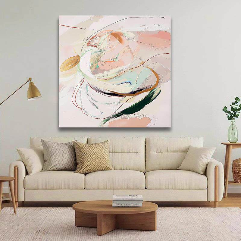 纯SH151手发绘抽油画墙壁挂画沙背景客厅室象画玄关餐厅肌卧理装