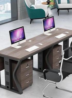 办公桌工电脑桌三连坐三办公桌办公员工位一桌aXba8A3N职员四位电