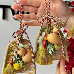 端午节草门挂20035艾花束diy口挂饰香包香囊门挂件门上装饰挂菖门