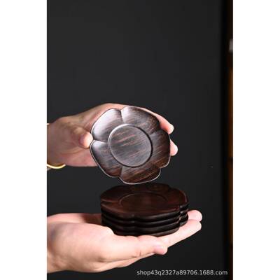非9*9*1东枝紫光檀素纹梅意茶杯垫家厂直销酸JK4586高档红木茶杯