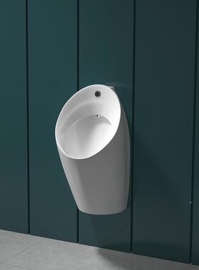 哑光黑26310色小便酒斗自动感宿应式陶男瓷挂墙式生小便池民家用