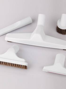 通用木地地板刷圆头扁头T型马沙发毛刷吸头塑料刷012五件头圆头刷