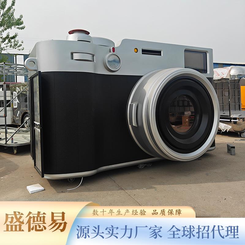 金属质感复古相机奶茶车户外音乐节咖啡冰淇淋车网红快闪引流神器