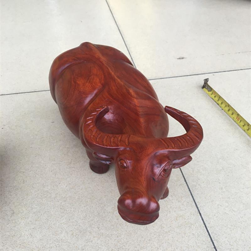 供应越南草花梨木牛摆件实木整木雕刻大水牛工艺品摆件牛气冲天