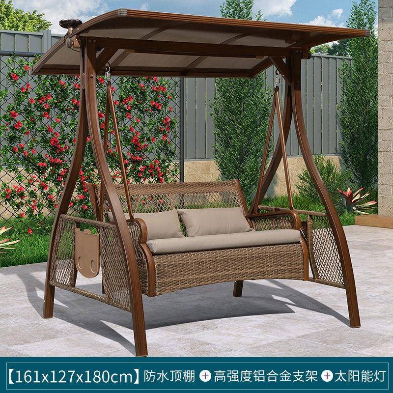 秋千庭院室外吊椅院子荡秋千别墅双人花园户外秋千椅室外庭院秋千