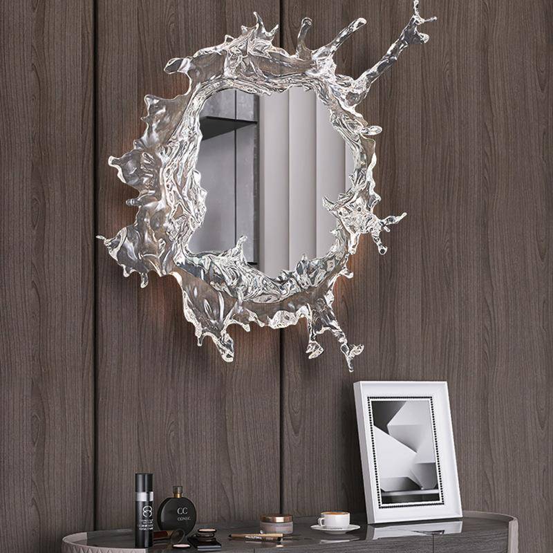 艺术样板间卧室梳妆台镜子壁灯设计师客厅玄关酒店别墅水花氛围灯