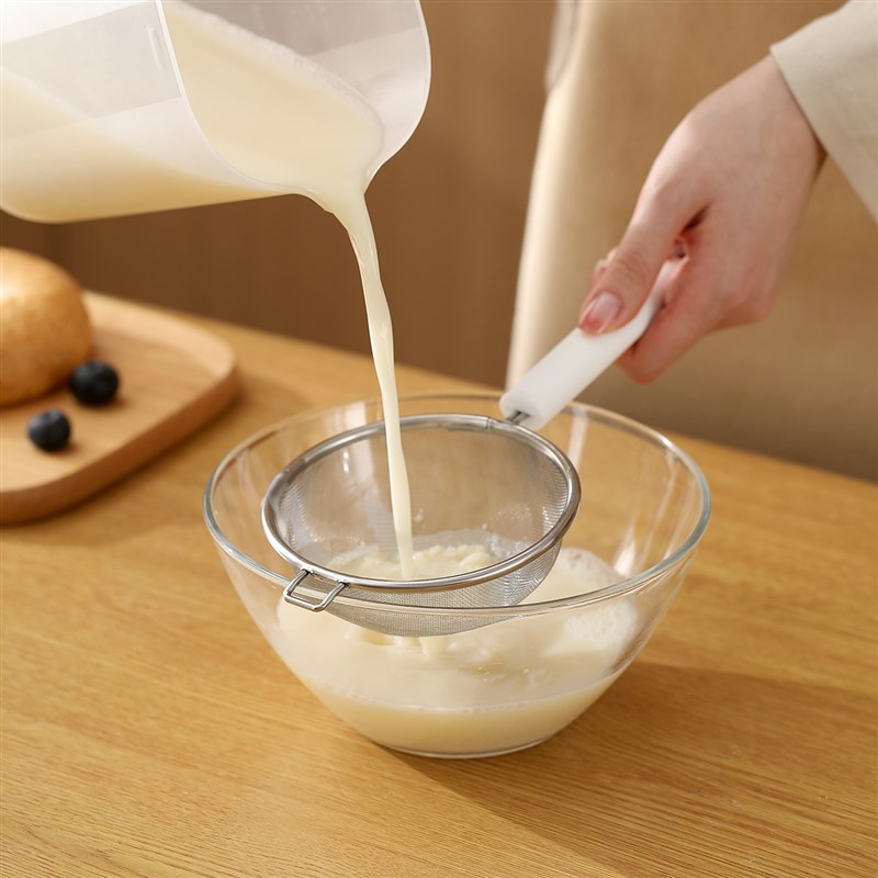 不锈钢面粉筛子蛋糕雪花酥豆浆过虑网筛器家用烘焙工具辅食漏勺子